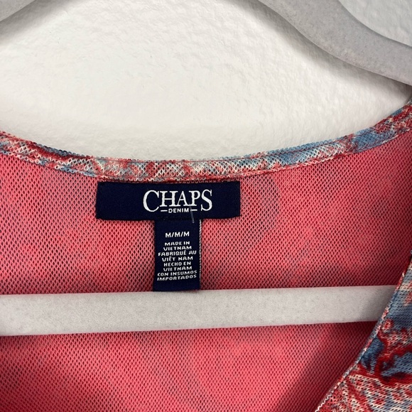 ๐บ Chaps Denim Paisley Print Top | Size M - Picture 3 of 5